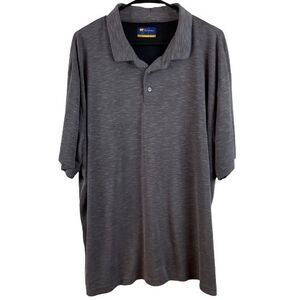 Jack Nicklaus Men's 2XL Gray Short Sleeve Polo Golden Bear Golf Shirt